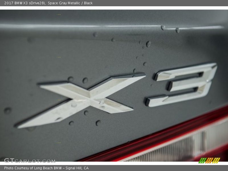 Space Gray Metallic / Black 2017 BMW X3 sDrive28i