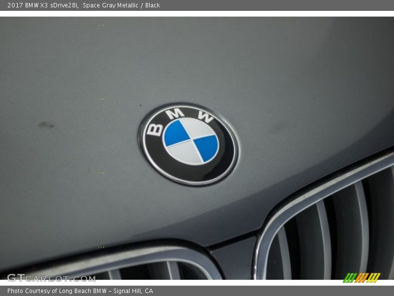 Space Gray Metallic / Black 2017 BMW X3 sDrive28i