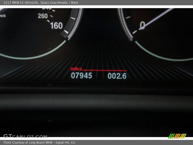 Space Gray Metallic / Black 2017 BMW X3 sDrive28i