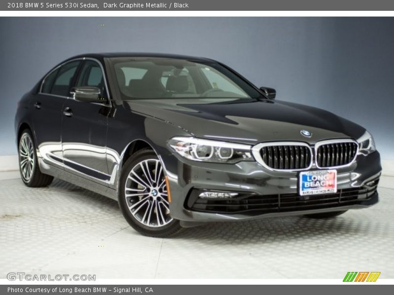 Dark Graphite Metallic / Black 2018 BMW 5 Series 530i Sedan