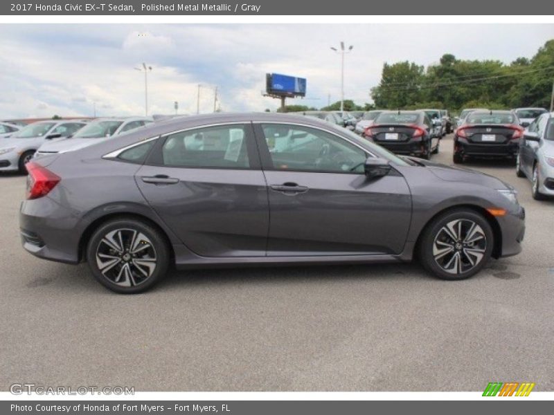 Polished Metal Metallic / Gray 2017 Honda Civic EX-T Sedan