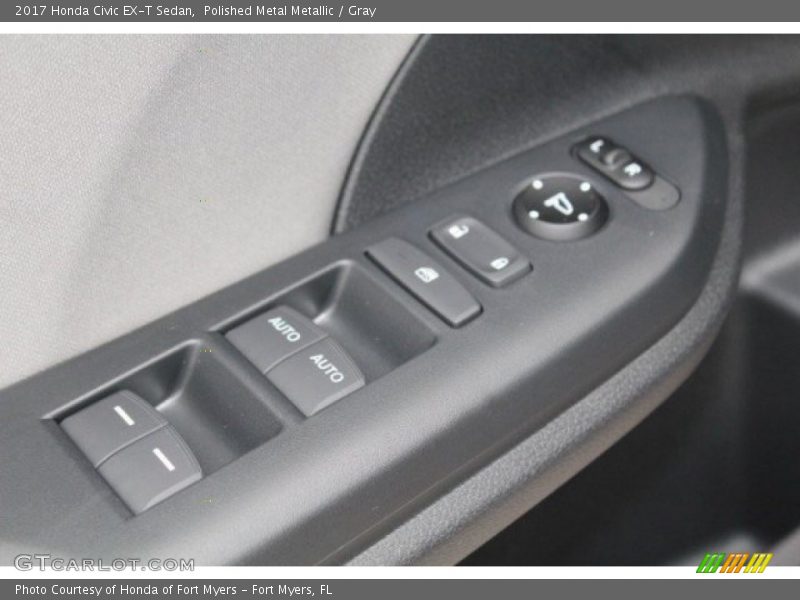 Polished Metal Metallic / Gray 2017 Honda Civic EX-T Sedan