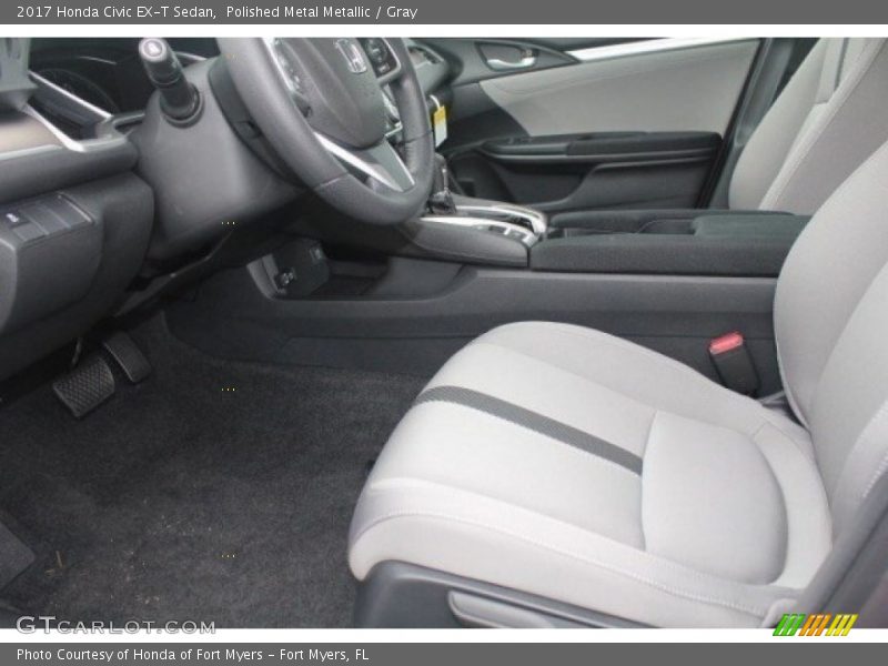 Polished Metal Metallic / Gray 2017 Honda Civic EX-T Sedan