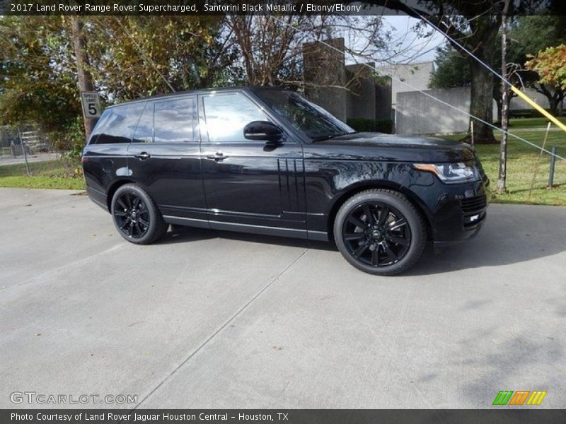 Santorini Black Metallic / Ebony/Ebony 2017 Land Rover Range Rover Supercharged