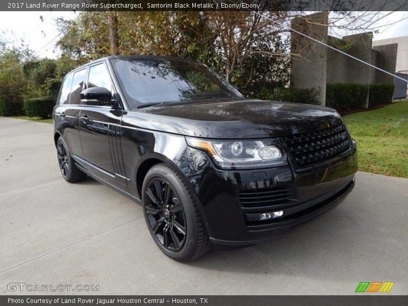 Santorini Black Metallic / Ebony/Ebony 2017 Land Rover Range Rover Supercharged