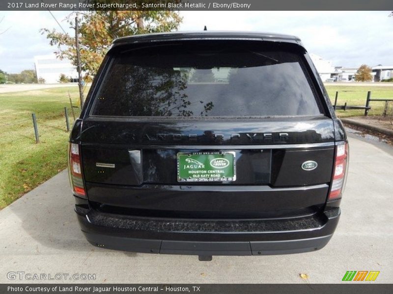 Santorini Black Metallic / Ebony/Ebony 2017 Land Rover Range Rover Supercharged