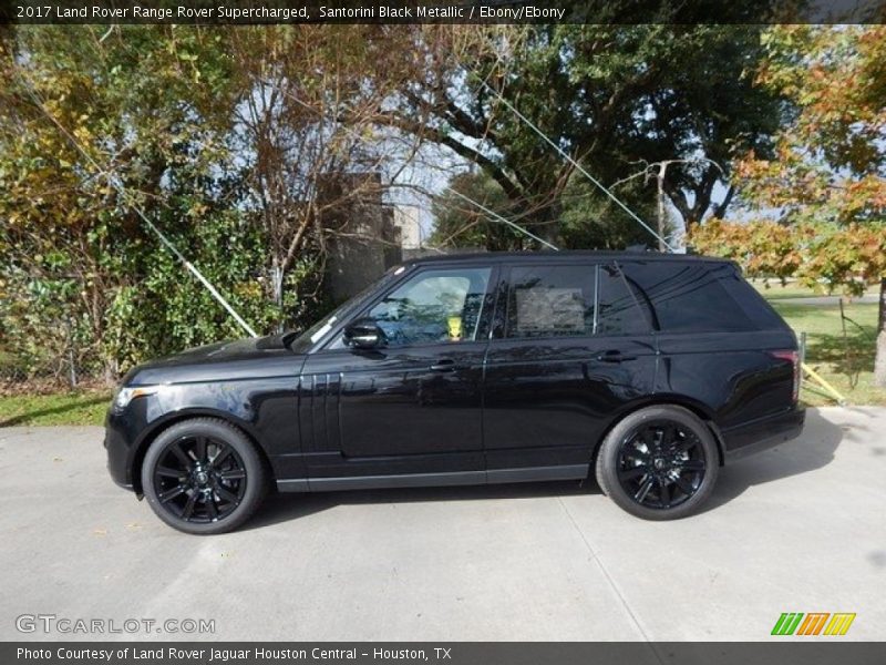 Santorini Black Metallic / Ebony/Ebony 2017 Land Rover Range Rover Supercharged