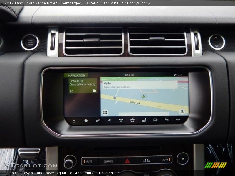 Santorini Black Metallic / Ebony/Ebony 2017 Land Rover Range Rover Supercharged