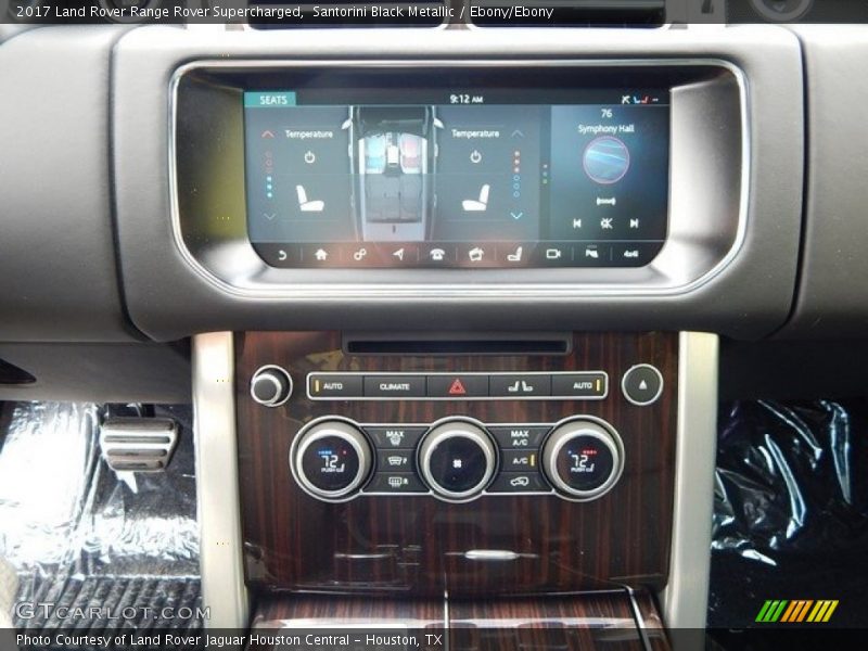 Santorini Black Metallic / Ebony/Ebony 2017 Land Rover Range Rover Supercharged