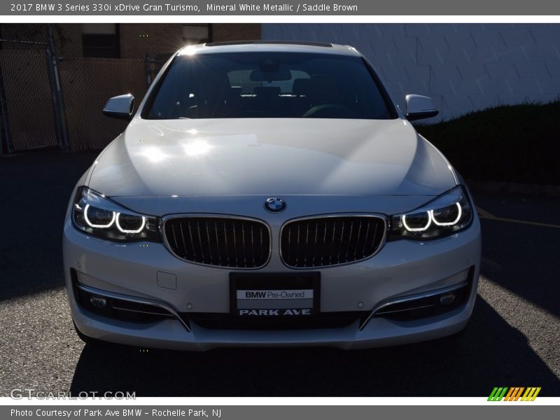 Mineral White Metallic / Saddle Brown 2017 BMW 3 Series 330i xDrive Gran Turismo