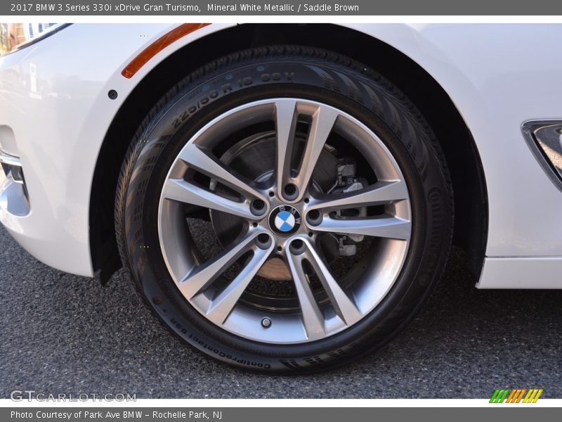 Mineral White Metallic / Saddle Brown 2017 BMW 3 Series 330i xDrive Gran Turismo