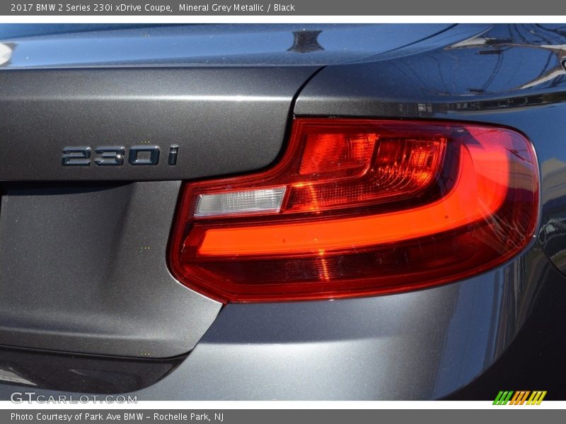 Mineral Grey Metallic / Black 2017 BMW 2 Series 230i xDrive Coupe
