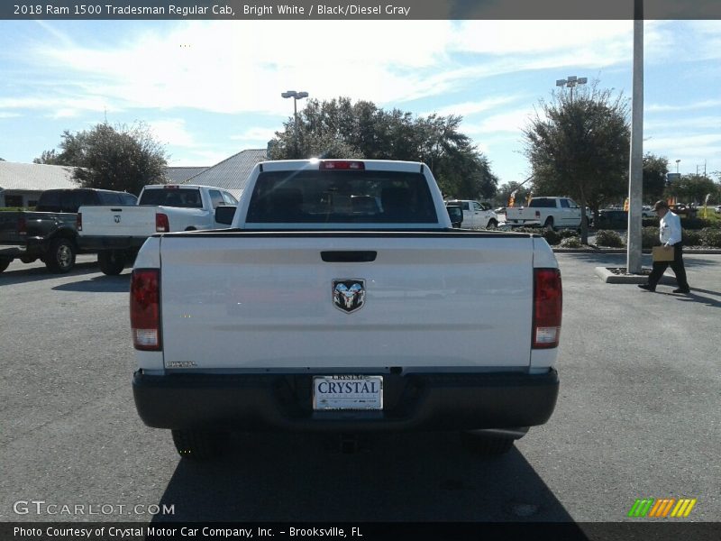 Bright White / Black/Diesel Gray 2018 Ram 1500 Tradesman Regular Cab