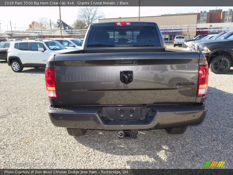 Granite Crystal Metallic / Black 2018 Ram 3500 Big Horn Crew Cab 4x4
