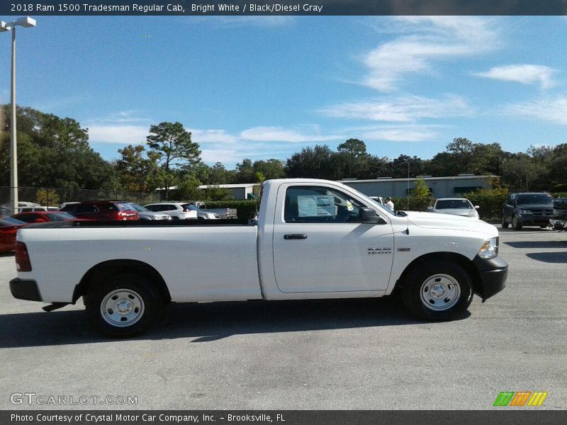 Bright White / Black/Diesel Gray 2018 Ram 1500 Tradesman Regular Cab