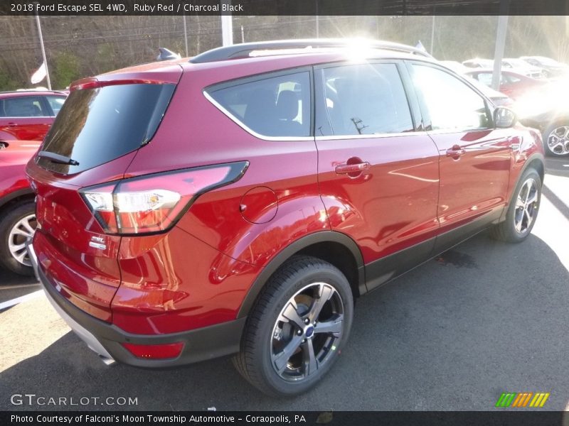 Ruby Red / Charcoal Black 2018 Ford Escape SEL 4WD