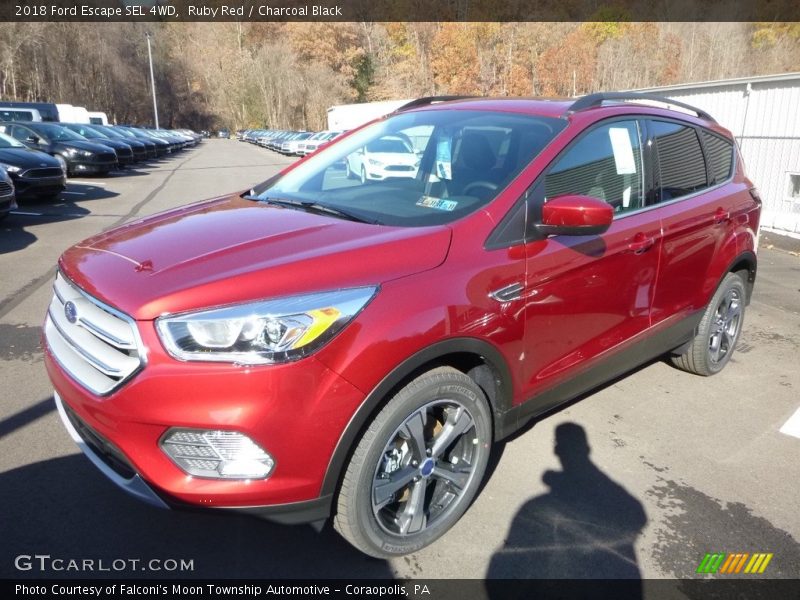 Ruby Red / Charcoal Black 2018 Ford Escape SEL 4WD