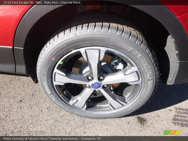 Ruby Red / Charcoal Black 2018 Ford Escape SEL 4WD