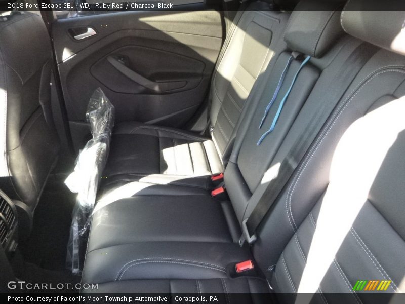 Ruby Red / Charcoal Black 2018 Ford Escape SEL 4WD
