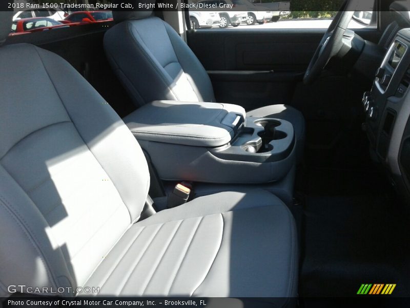 Bright White / Black/Diesel Gray 2018 Ram 1500 Tradesman Regular Cab