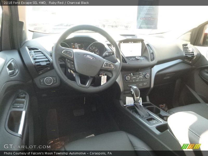 Ruby Red / Charcoal Black 2018 Ford Escape SEL 4WD