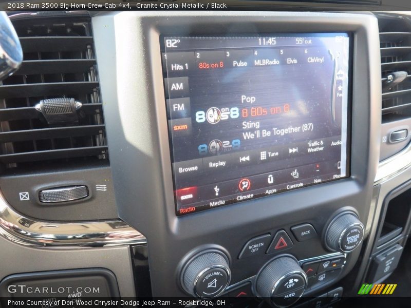 Granite Crystal Metallic / Black 2018 Ram 3500 Big Horn Crew Cab 4x4