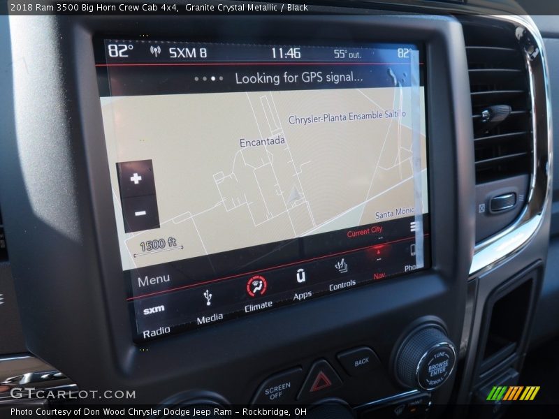 Granite Crystal Metallic / Black 2018 Ram 3500 Big Horn Crew Cab 4x4