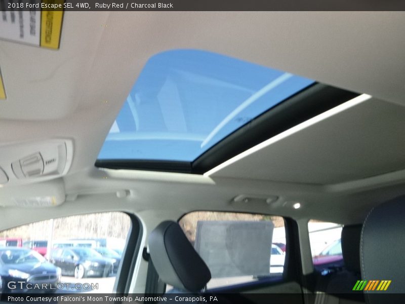 Ruby Red / Charcoal Black 2018 Ford Escape SEL 4WD