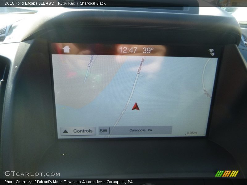 Ruby Red / Charcoal Black 2018 Ford Escape SEL 4WD