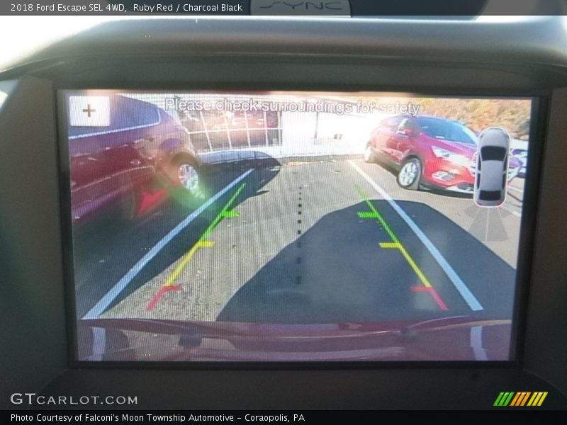 Ruby Red / Charcoal Black 2018 Ford Escape SEL 4WD