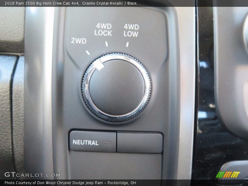 Granite Crystal Metallic / Black 2018 Ram 3500 Big Horn Crew Cab 4x4