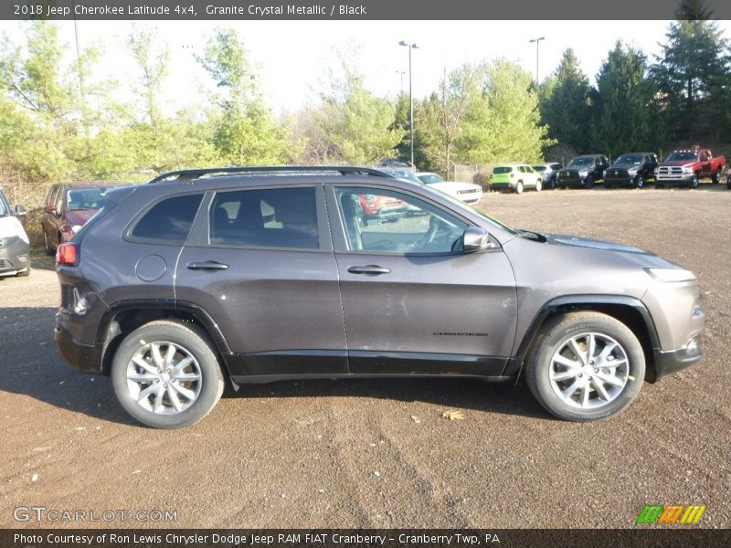 Granite Crystal Metallic / Black 2018 Jeep Cherokee Latitude 4x4