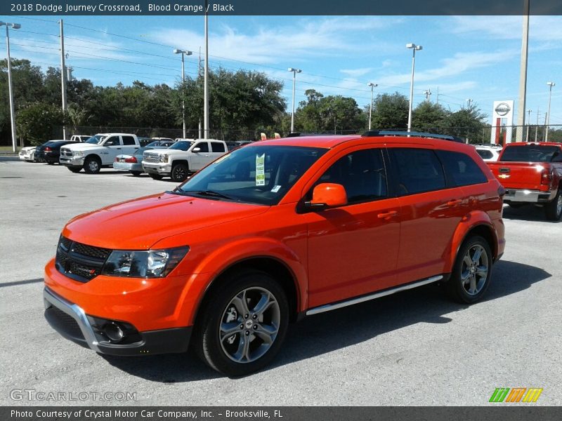 Blood Orange / Black 2018 Dodge Journey Crossroad
