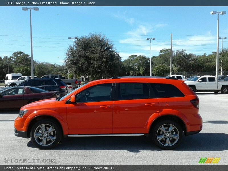 Blood Orange / Black 2018 Dodge Journey Crossroad
