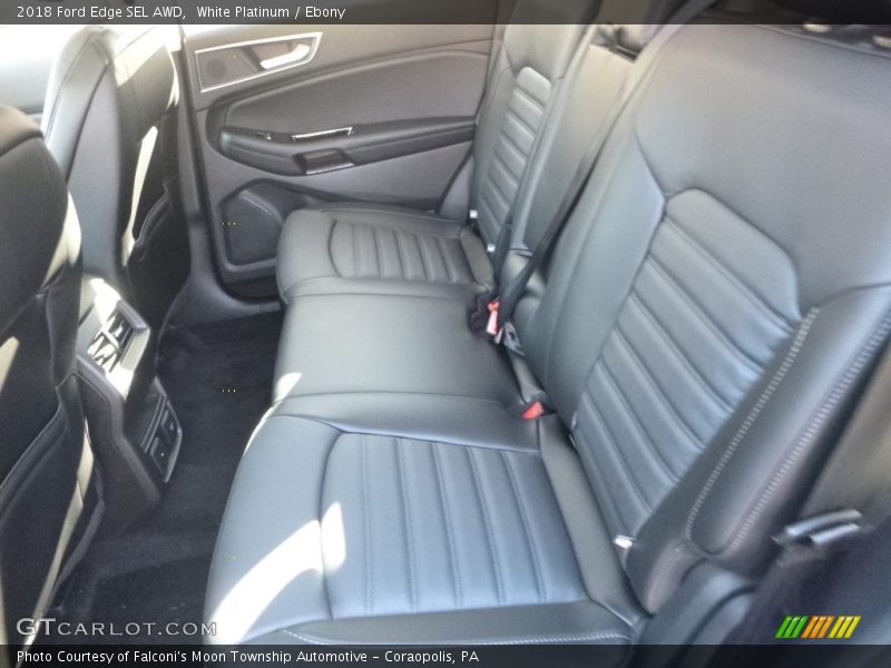 White Platinum / Ebony 2018 Ford Edge SEL AWD
