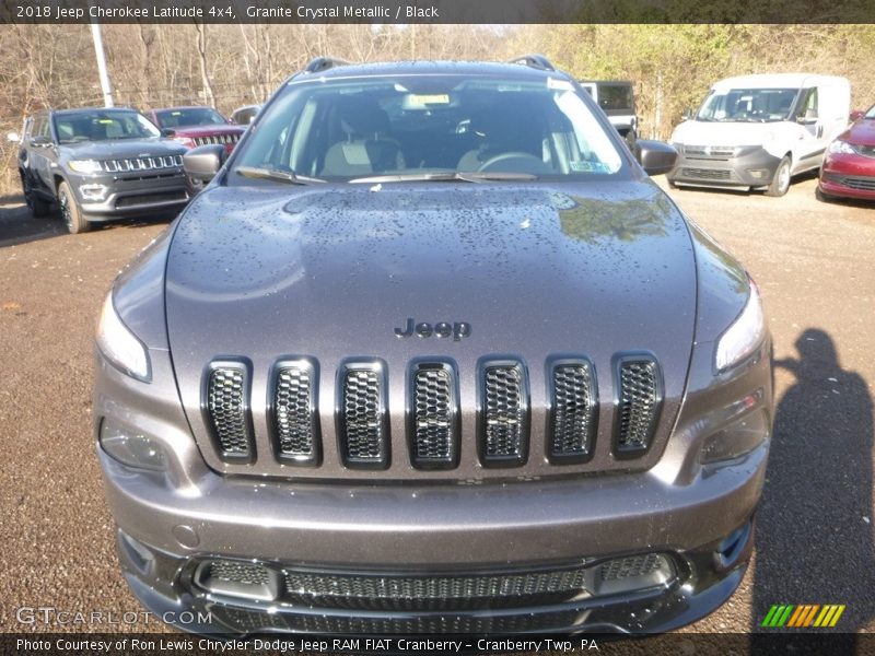 Granite Crystal Metallic / Black 2018 Jeep Cherokee Latitude 4x4