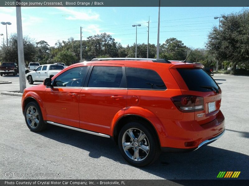 Blood Orange / Black 2018 Dodge Journey Crossroad