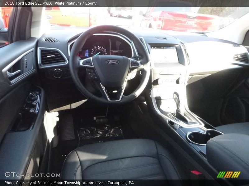 White Platinum / Ebony 2018 Ford Edge SEL AWD