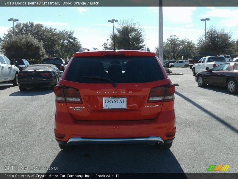 Blood Orange / Black 2018 Dodge Journey Crossroad