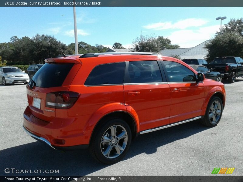 Blood Orange / Black 2018 Dodge Journey Crossroad