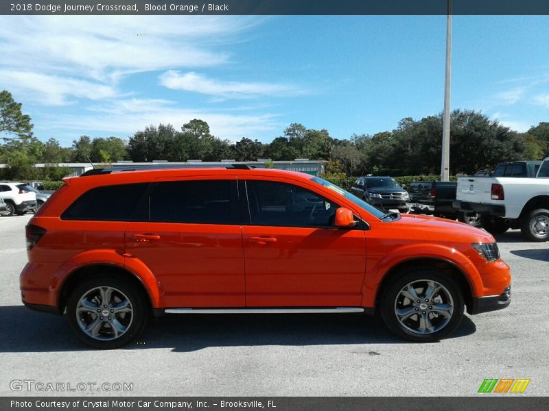 Blood Orange / Black 2018 Dodge Journey Crossroad