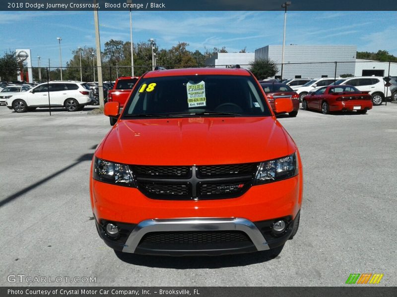 Blood Orange / Black 2018 Dodge Journey Crossroad