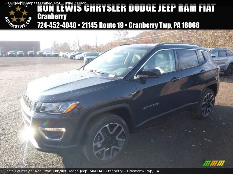 Rhino / Black 2018 Jeep Compass Limited 4x4
