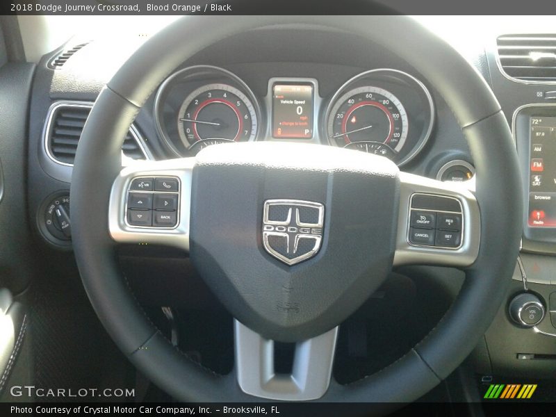 Blood Orange / Black 2018 Dodge Journey Crossroad