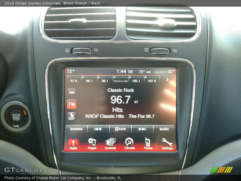 Blood Orange / Black 2018 Dodge Journey Crossroad