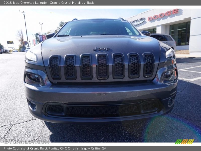 Granite Crystal Metallic / Black 2018 Jeep Cherokee Latitude