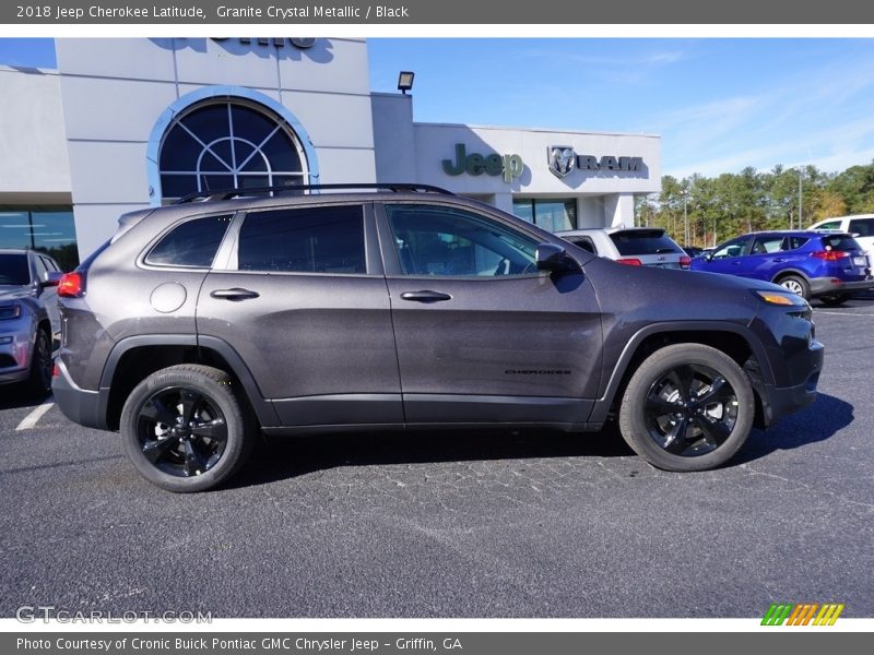 Granite Crystal Metallic / Black 2018 Jeep Cherokee Latitude