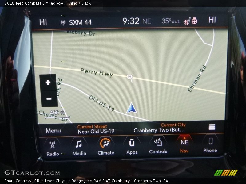 Rhino / Black 2018 Jeep Compass Limited 4x4