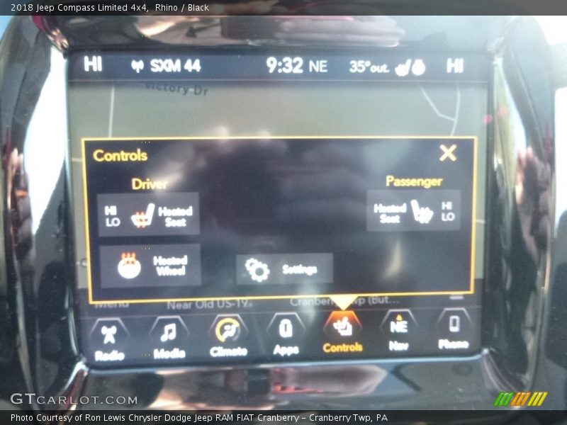 Rhino / Black 2018 Jeep Compass Limited 4x4