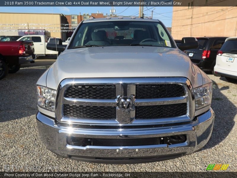 Bright Silver Metallic / Black/Diesel Gray 2018 Ram 3500 Tradesman Crew Cab 4x4 Dual Rear Wheel